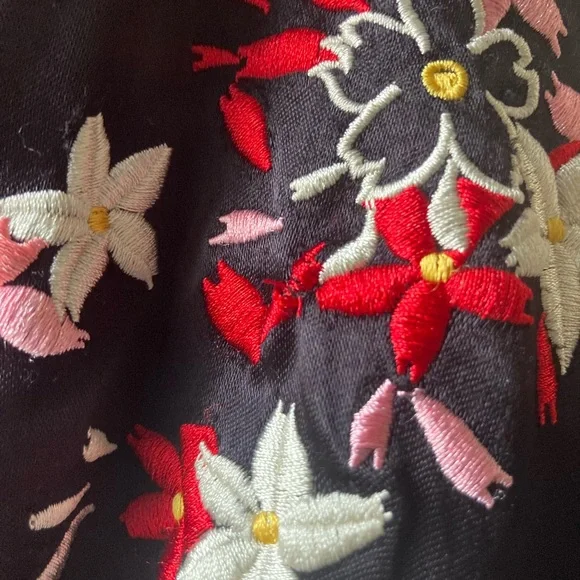 Reversible Embroidered Silk Bomber Jacket - Picture 6 of 9